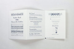 Watkins-Loeb Wedding Invitation: Art Direction, Graphic Design, Typesetting